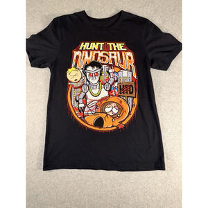 South Park Hunt The Dinosaur T Shirt Youth Large Black Graphic Cartoon Tee